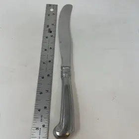 4990001 Reed & Barton 8 Qty Colonial Williamsburg Royal Scroll Stainless Steel Knives 9.5 Inch