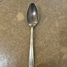 6696 Reed & Barton And Silver Plated Floral Handle Glossy Finish Teaspoon
