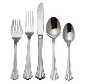 8240805 Reed & Barton And 1800 Stainless Steel 5pc. Place Setting Service For One