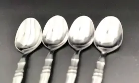 Rb05 Reed & Barton Set Of 4 And Brompton Heritage Mint Iced Teaspoons 7 3/4 Inch #3