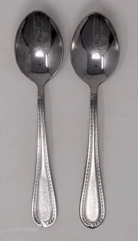 Reed & Barton Rdsberm/cssx4 And Stainless Berkshire Matte - Oval Soup Spoons Set Of Two