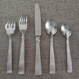 5pps Reed & Barton Rdscres/5pps And 5pc Place Setting 18/8 Stainless Crescendo Made In Japan #2