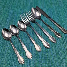 Rls5 Regal 7 Pcs Flatware Stainless Dinner Forks Teaspoons Knife Soup Spoon