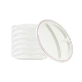 Rwa1808p Restaurantware Plates 100 Pack Of 10.15 Inch Bagasse Sugarcane Pulp Dessert S