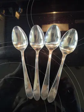 510088 Retroneu 4 Kent 18/8 Stainless Flatware Teaspoons 6 Inch Stamped