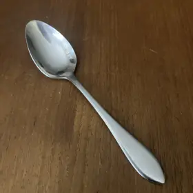 87539 Retroneu Teaspoon Roseanne Solid Glossy Stainless 18/8 Flatware Korea