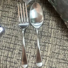 Rh 294961p397 Blakes 18/10 Stainless Satin 2pc Serving Set Fork And Spoon Dishwasher Safe