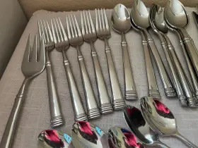 7505 Ricci Argentieri Bramasole Shiny Five Place Settings Serving Extra 36 Piece #2
