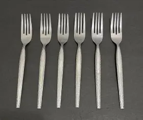 Isn392 Rogers Ins392 Stainless Japan Dinner Forks - Lot Of 6