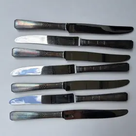Rogers S931206 Wm. A. A1 Silver-plated Dinner Knives With A Stainless Steel Blade