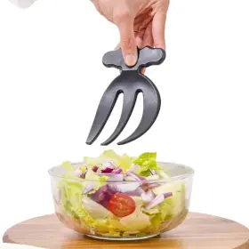 Roluxentia 799793410034 2pcs Salad Hands 6.1 Inch Tongs Mixing Claws Pasta Servers Tossing Set