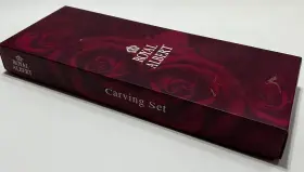 87638 Royal Albert Old Country Roses Two-piece Carving Set Stainless Steel Defect