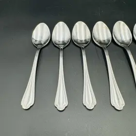 Rgl11 Royal Gallery Glossy 18/8 Stainless Pattern Set Of 8 Tablespoons Spoons #3
