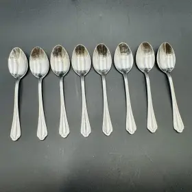 Rgl11 Royal Gallery Glossy 18/8 Stainless Pattern Set Of 8 Tablespoons Spoons
