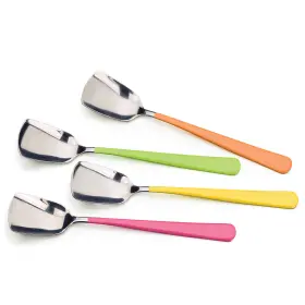Rsvp International 053796107934 Endurance Stainless Steel Ice Cream Spoons Set Of 4 Assorted Colors
