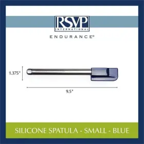 Sp-1b Rsvp Stainless Steel Blue Silicone Spatula Small 9.5 Inch