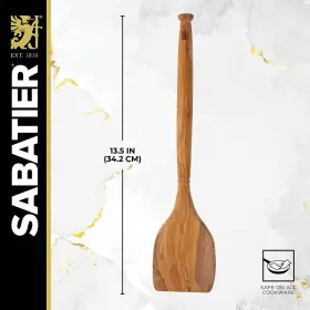 Sabatier 024131284573 Olivewood Turner Perfect For Flipping Scraping And Chopping Food 13.96 X #2