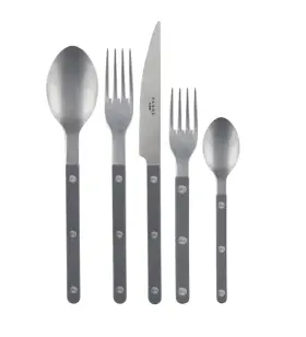 Sabre 665270042951 New Bistrot Dark Grey 5-piece Flatware Set Brand Nib French Save F/sh