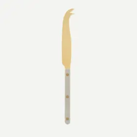 Sabre-bo-022 Sabre Paris Bistrot Solid Light Kaki Cheese Knife Imported Gold Finish