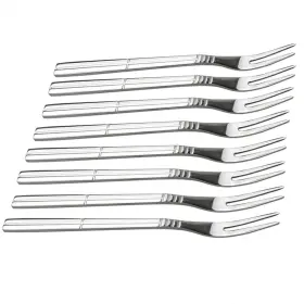 Saedy 711202517790 Mini Fruit Forks 16 Pieces Stainless Steel Cocktail 2prong F