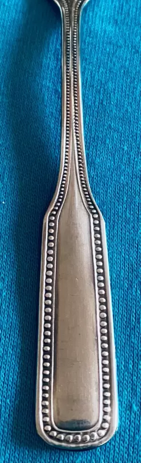 1776 Salem 5 Five Salad Forks 6 3/8 Inch Stainless Flatware Silverware Beaded Edge #3