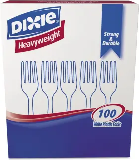 Dxefh207 Sales Fh207 Plastic Cutlery Heavyweight Forks White 100/box