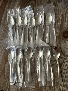 Sant Andrea T528sadf 12 New San T Stainless Satin Reflections Demitasse Coffee Spoons