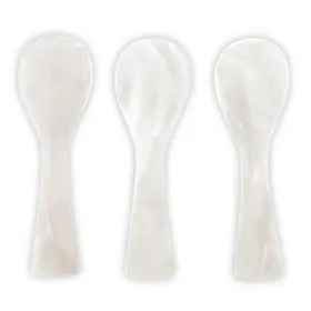 Santa Barbara Design Studio 195002382923 Charcuterie Accessories Mini Serving Spoons Set Of 3 Mother Pearl