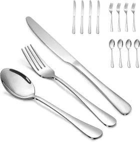 Santuo 313031545526 Silverware Set Stainless Steel Knives Spoon Forks For Home Kitchen A
