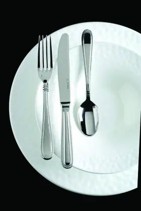 /schott Zwiesel 313054451460 Caviar 18/10 Stainless Steel Flatware Table Fork Set Of 12 #3
