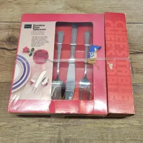 7213 Sears Nos Vintage Carma Stainless Steel Flatware Service For 8 50pc With Hostess S