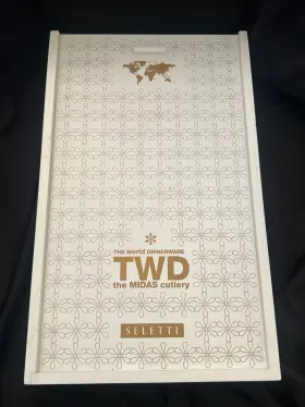 Seletti 008215073705 New Still Individually Wrapped 24pc Twd Midas Cutlery Italy Gold Plated