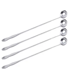 Jp-jg3311-qy20-4 Sellerway Long Handle Spoon 7.5-inch Stainless Steel Iced Teaspoon For Mix Inch