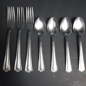 Ins57 Silco Stainless Usa By International Silver Vintage 3 Forks And 4 Spoons