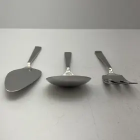 Sol5 Sola G-sola-z Flatware Mixed Lot Of Cake Server Dessert Fork And Spoon Plain Handle #3