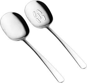Soleader 313114316340 Extra Large Serving Spoons Set 12 Inch Slotted Spoon And