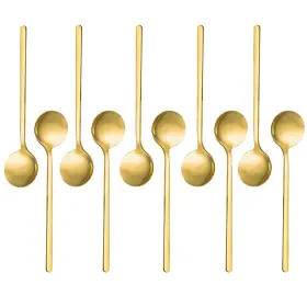 Spadorive 194852389052 Espresso Spoons 18/10 Stainless Steel 10 Piece Vogue Mini Teaspoons Set For C