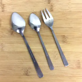 Sre1 St Regis Stainless Steel Salad Fork Soup Spoon Teaspoon Mixed Lot 3 Pieces #2