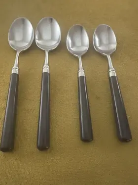 1677420 Stanley Roberts Spectrum-navy Blue 2 Teaspoons And Soup Spoons
