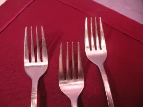 Srb140 Stanley Roberts Set 3 Rogers Stainless Steel Salad Forks 6 1/4 Inch #2