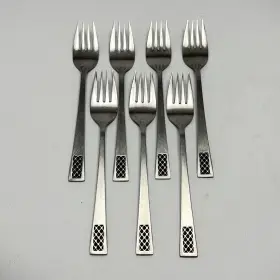 Srb16 Stanley Roberts Stainless Salad Fork Flatware Silverware 7pc Set