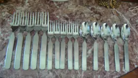 Srb160 Stanley Roberts Pattern Dinner Forks Salad Teaspoons - Korea