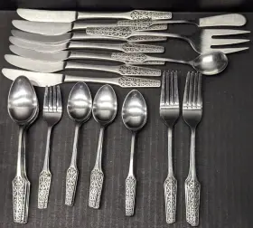 Srb268 Stanley Roberts Crown Stainless Knife Butter Forks Soup 35 Pieces