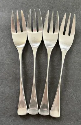 Srbsrb177 Stanley Roberts Srb177 Stainless Flatware 4 Salad Forks Japan 18/8 Satin Mcm