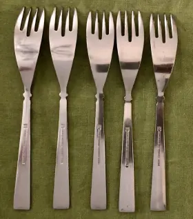 Srbsrb60 Stanley Roberts 5 Mcm Vintage Srb60 Japan Stainless Steel 7 1/2 Inch Dinner Forks #3