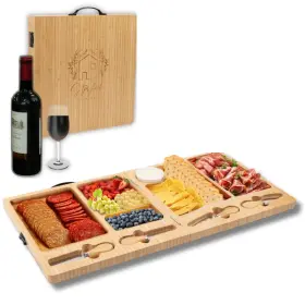 Cbp000 Storybook Living Charcuterie Board - Large Bamboo Cheese With Magnetic