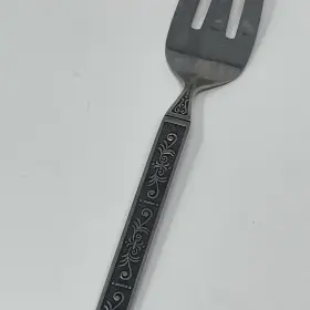 Syf10 Stylecraft Stainless Steel Meat Serving Fork Square Tip Scroll Japan #3