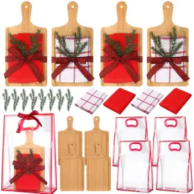 Ko-suclain-2936 Suclain 4 Sets Christmas Kitchen Gifts Cutting Board With Gift Bag Waf