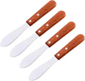 Super Z Outlet 791321440841 8 Inch Stainless Steel Straight Edge Butter Cheese Cream Sandwich