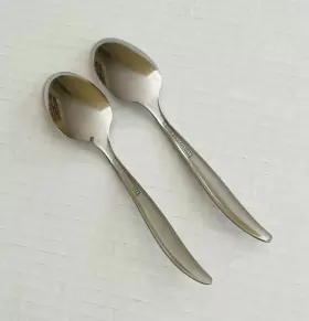 Ins16 Superior Stainless Usa International Silver 2 Teaspoons Glossy 3 Stars #3